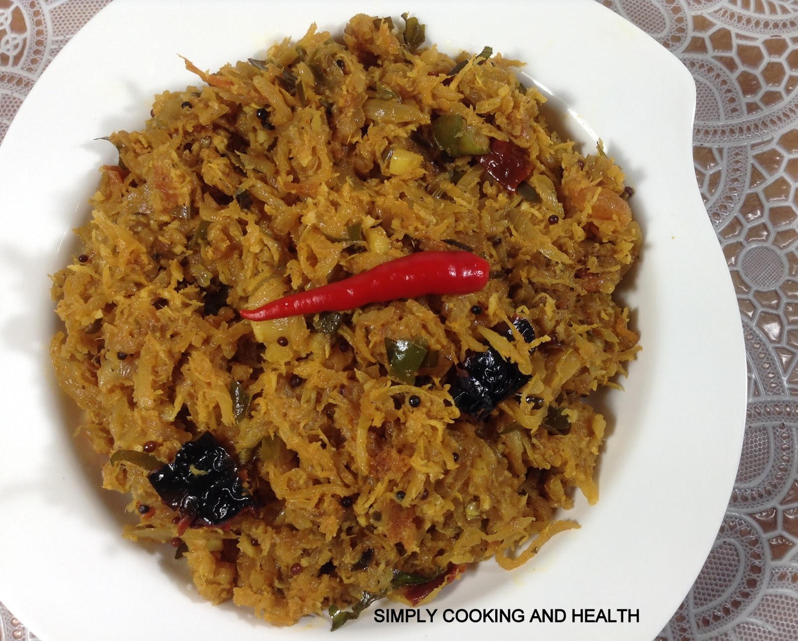 Simply Cooking and Health Spicy Daikon Radish stirfried with tomato