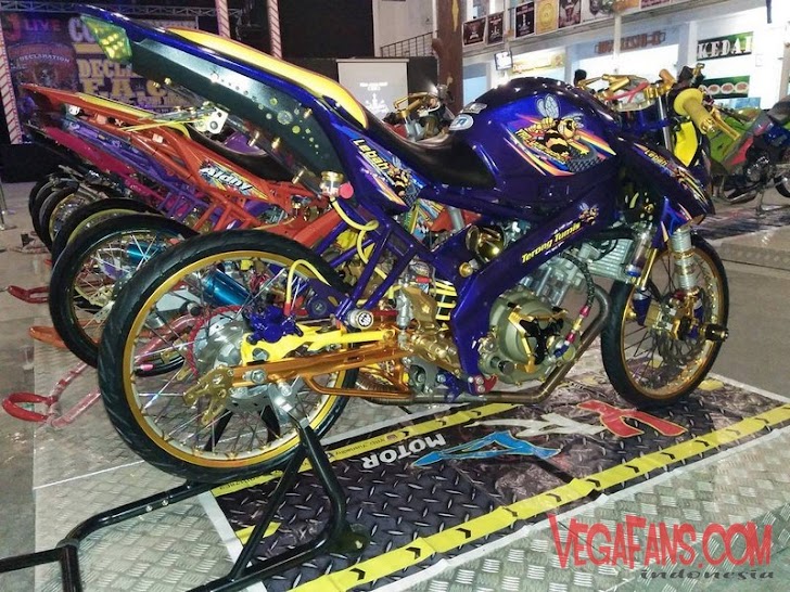 Modifikasi Vixion Warna Ungu Oprek Motor