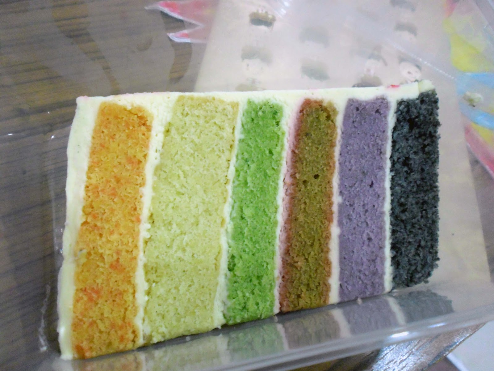 YEAH FOOD!: RAINBOW CAKE WITH NATURAL COLORING (LE SWEETS) ♥