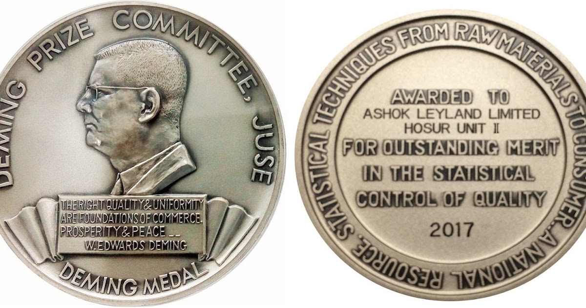 Electrica !!! Ashok Leyland, Hosur Unit II conferred the 2017 Deming