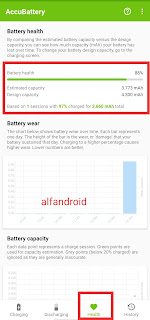cara cek kesehatan baterai android