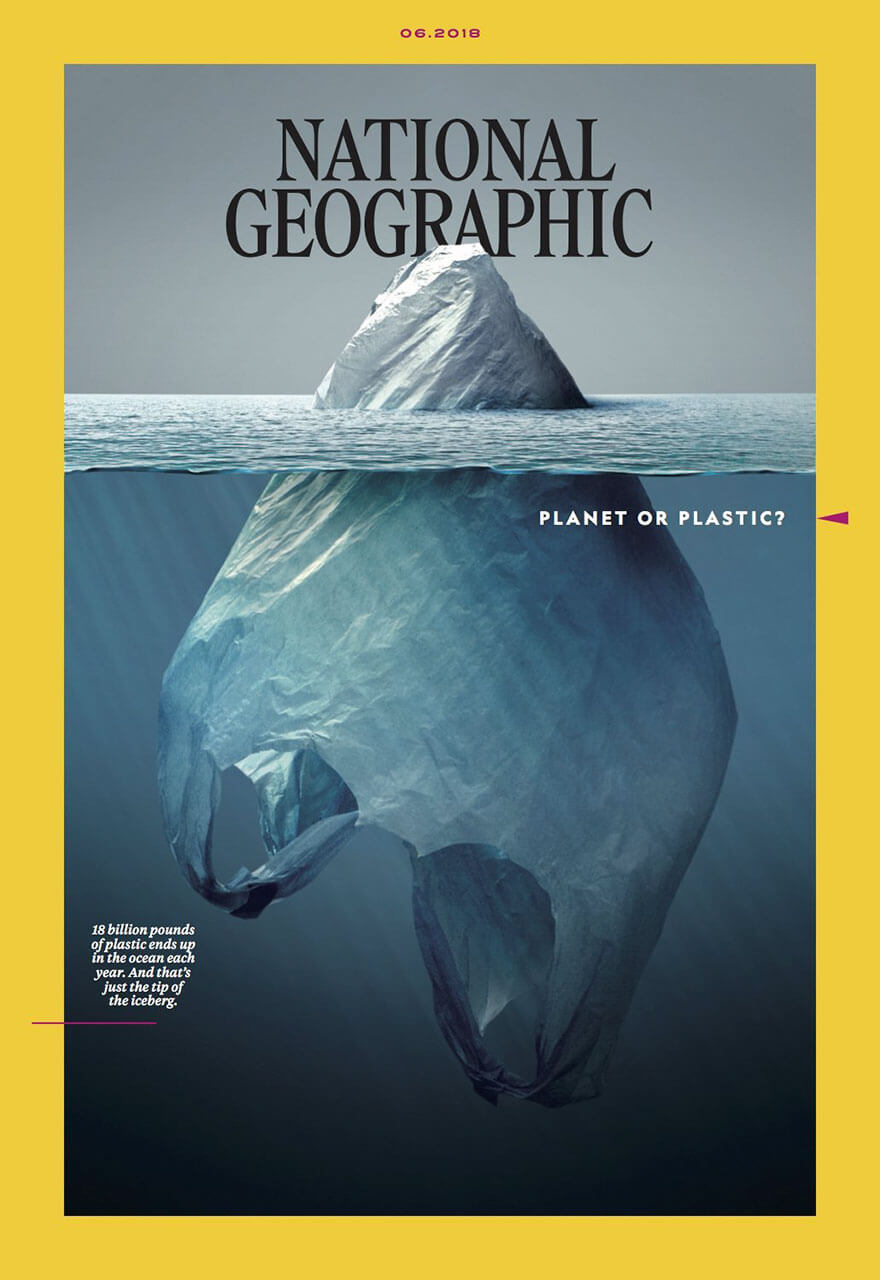 A Striking National Geographic Campaign Uses Shocking Pictures To Raise Awareness About Inconsiderate Usage Of Plastic