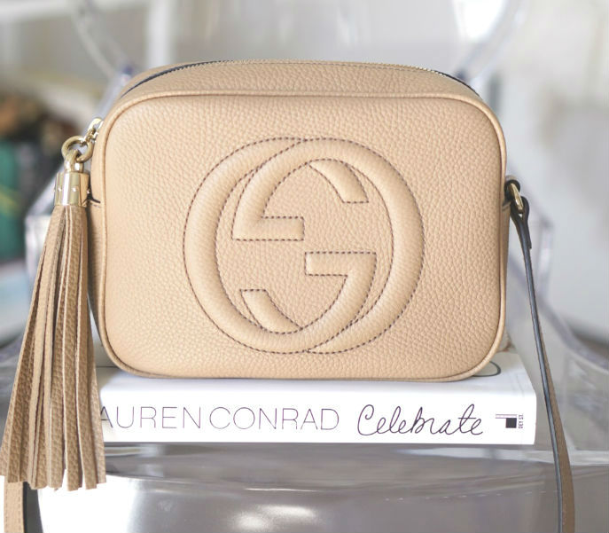 gucci tan clutch