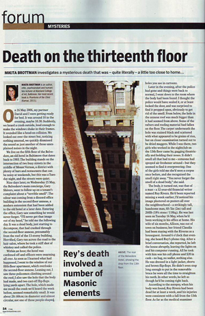A Mysterious Death At Baltimore S The Belvedere