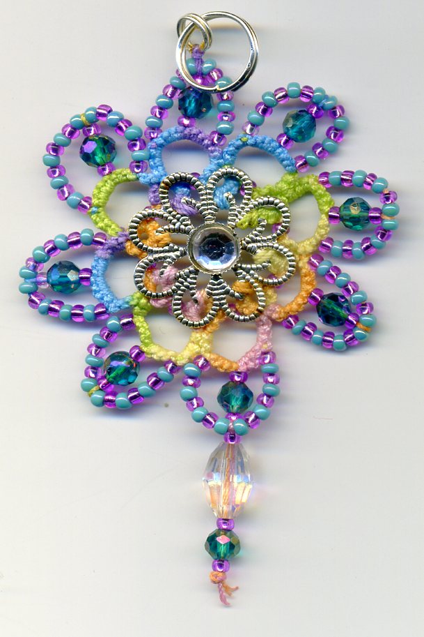 Tatting and not a lot else! Taffy pendant