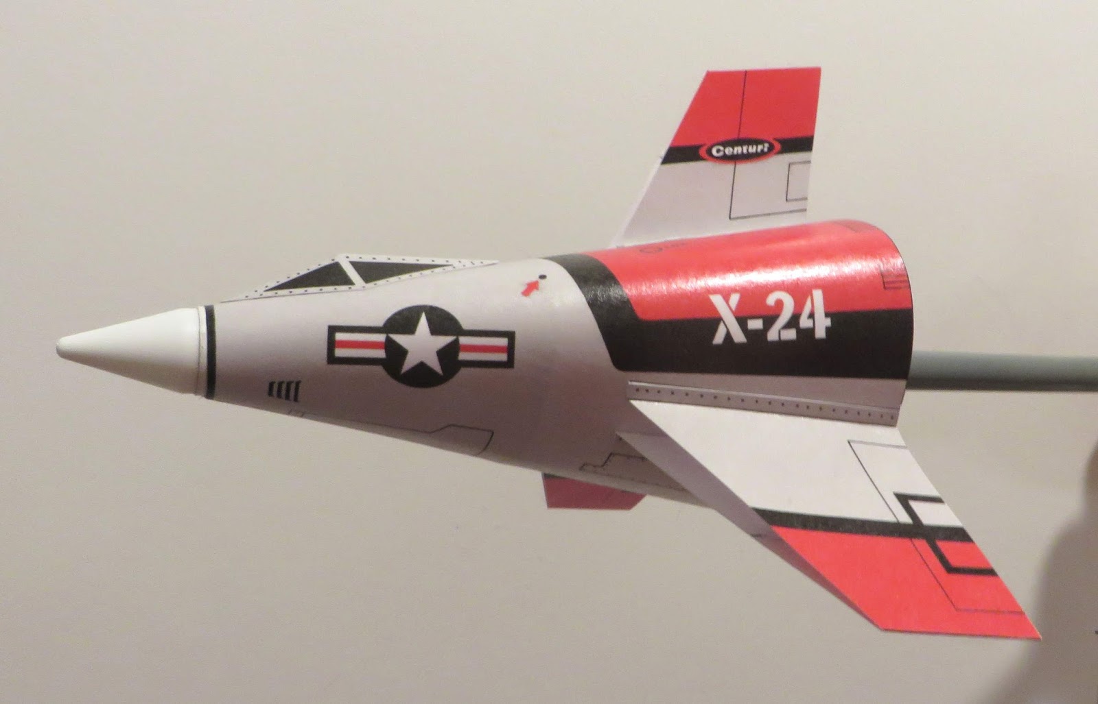 Model Rocket Building Centuri X24 Build, Finished
