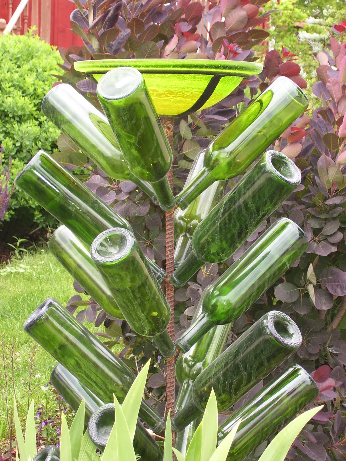 Talking to Plants Colored Bottles for Your Bottle Tree