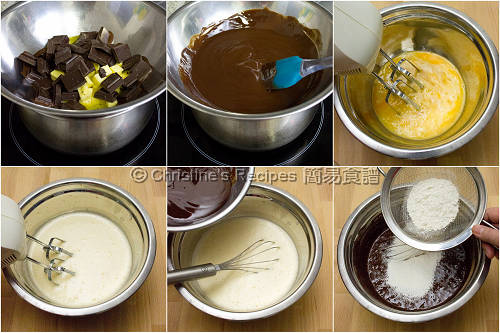 布朗尼製作圖 How To Make Brownies