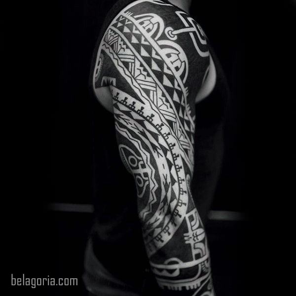 Imagen de un Tatuaje tribal para hombre