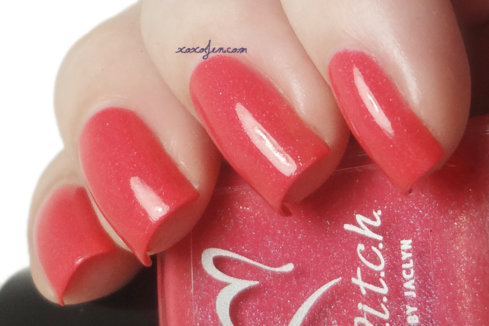 xoxoJen's swatch of b.i.t.c.h. by jaclyn Tulips Are Better Than One