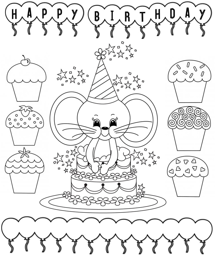 teacher happy birthday coloring pages - photo #15