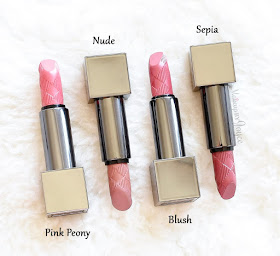 Burberry Kisses Lipstick Review Pink Peony Nude Swatches
