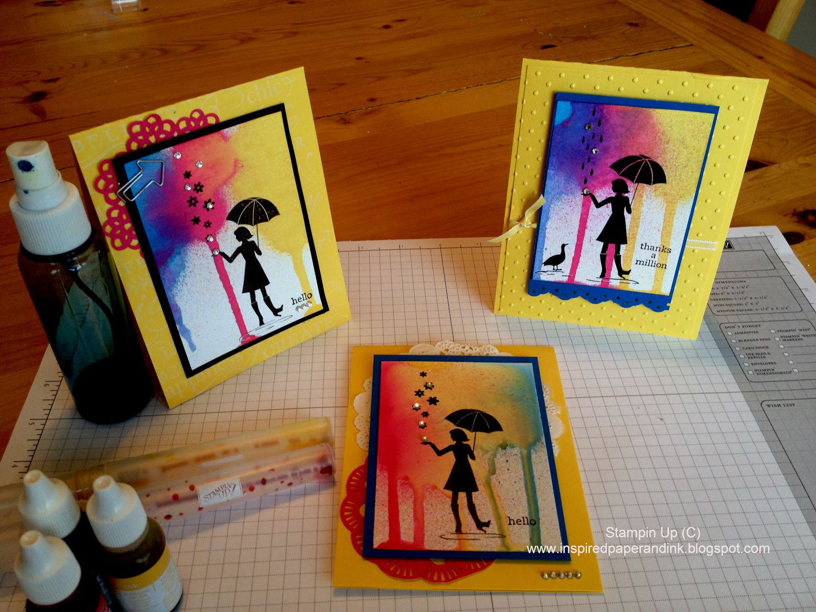 Inspired Paper and ink DIY Ink Sprays!