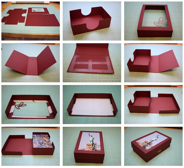 Bits of Paper: Interlocking Heart Photo Boxes