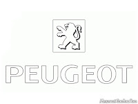 Kids Coloring Peugeot Logo