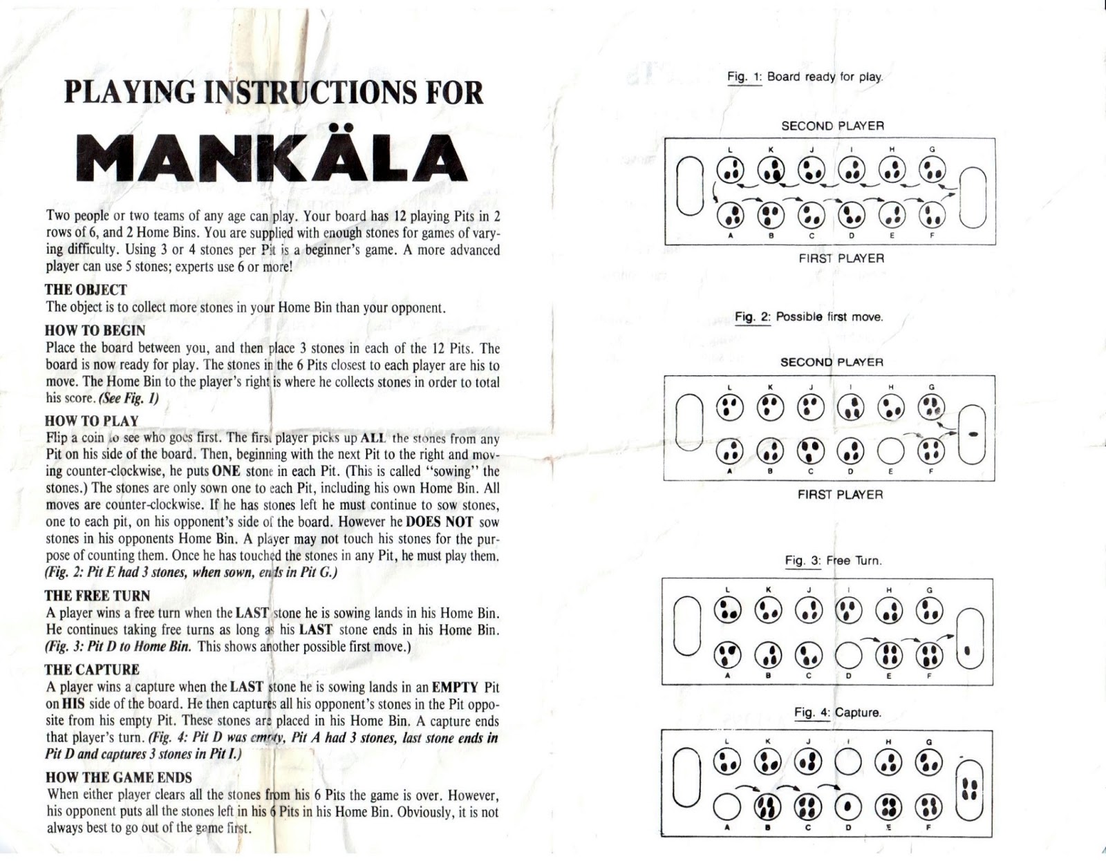 Rules For Mancala Printable