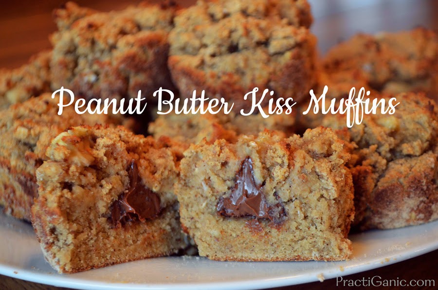Peanut Butter Kiss Muffins