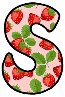 Abecedario con Fresas Silvestres. Wild Strawberries Abc.