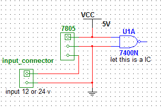 how to get 7805 in multisim - Replacement of 7805 in multisim