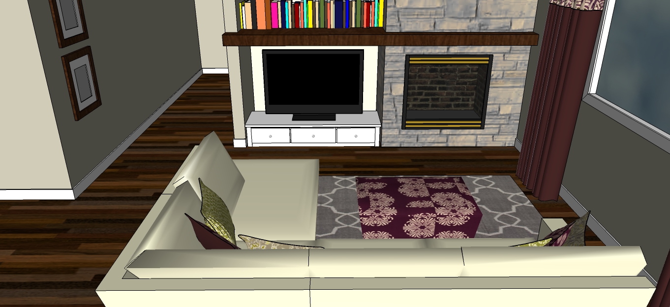 d i y d e s i g n Ask Abby SideBySide Fireplace and TV Combination