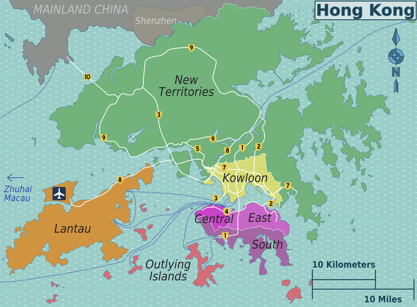 MAPAS DE HONG KONG (CHINA) - Geografia Total™