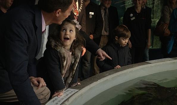 Prince Joachim, Prince Henrik and Princess Athena attended the inauguration of the newly renovated Fjord&Bælts underwater tunnel in Kerteminde