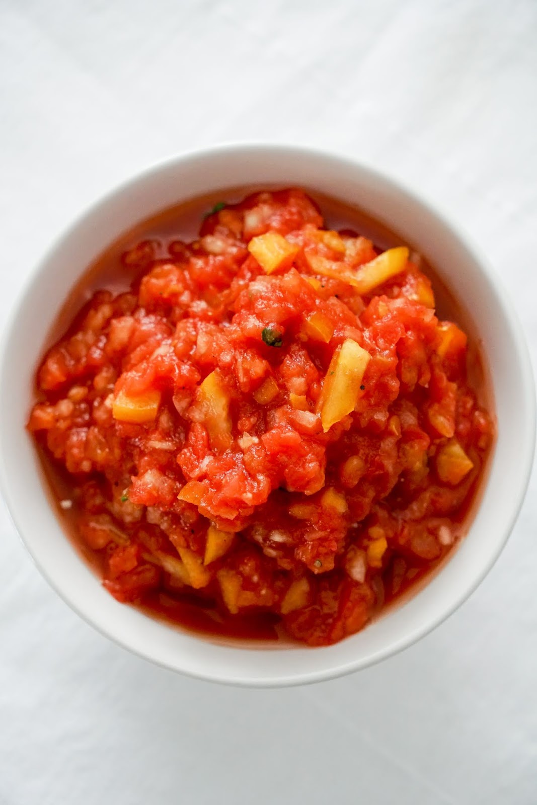 Tomato and pepper salsa