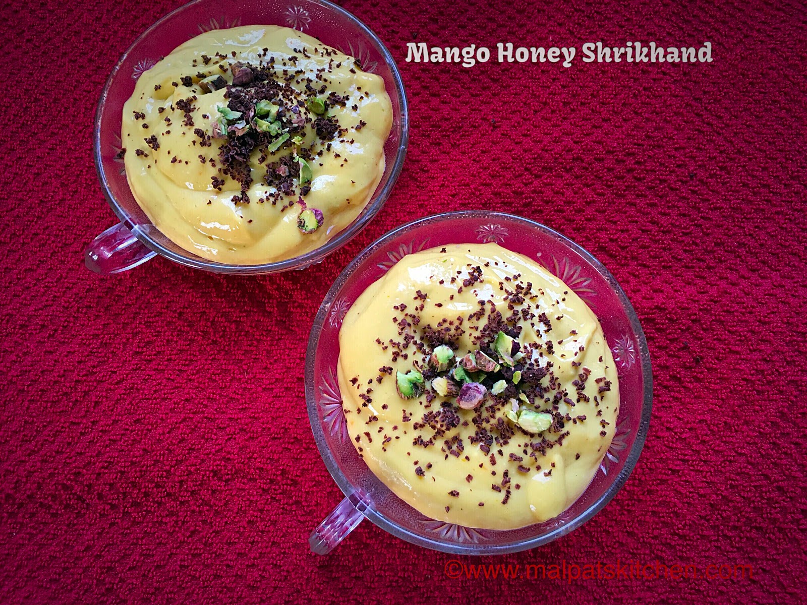 MANGO-HONEY SHRIKHAND, (Hung Curd with Mango and Honey), how to make ...