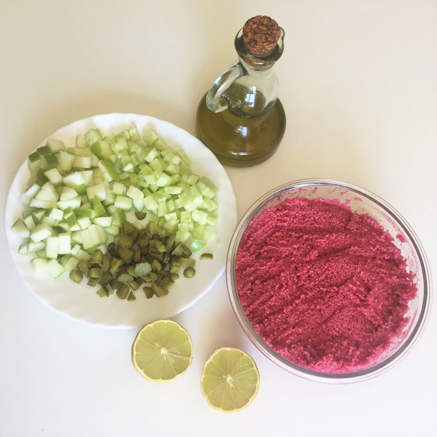 Cuscús de remolacha