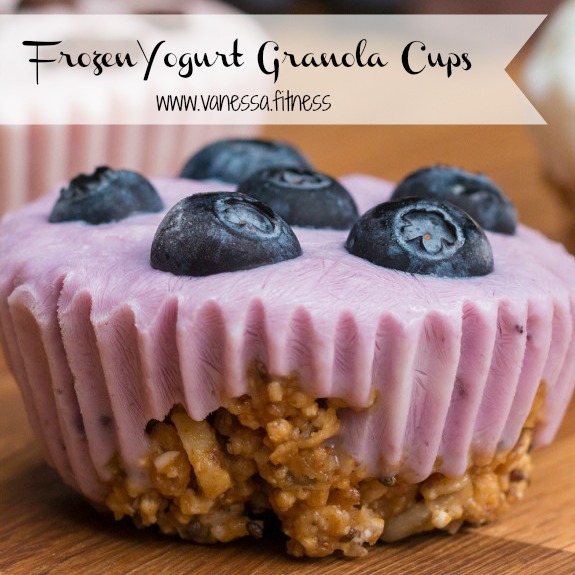 Frozen Yogurt Granola Cups Vanessa.Fit
