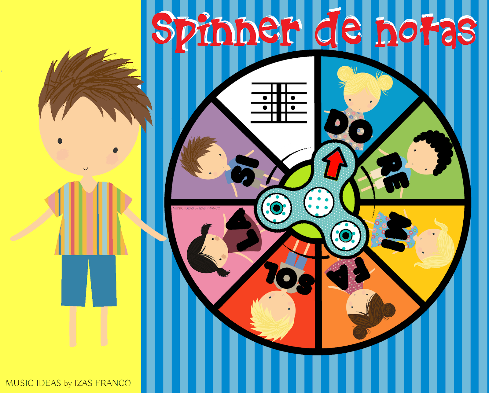 Juego SPINNER DE NOTAS MUSICALES [Music Ideas]