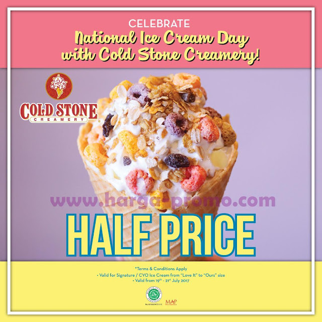 Promo COLD STONE CREAMERY Terrbaru