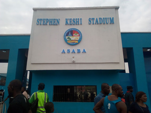 Stephen Keshi Stadium entrance gate.