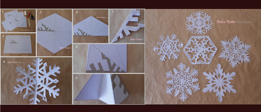 Copos de nieve de papel | Manualidades