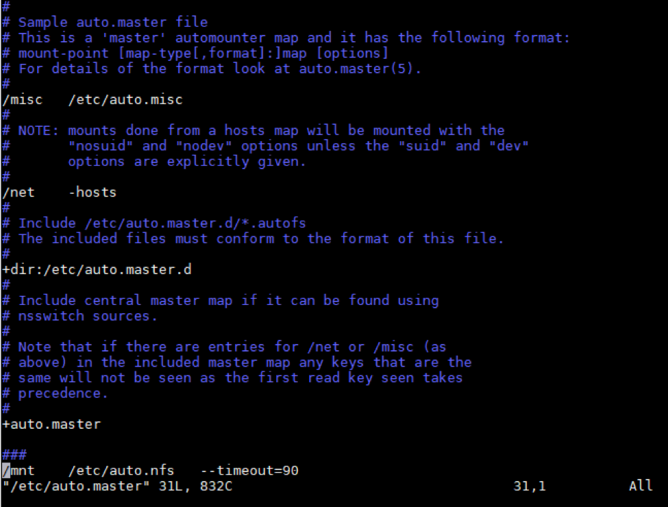 AutoFS in NFS Root Of Info