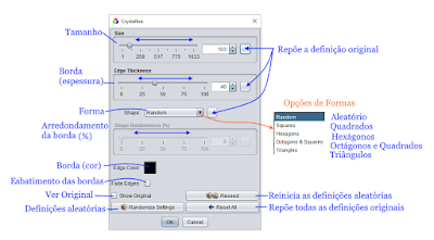 Efeito Crystallize - Funções Efeito Crystallize - Funções