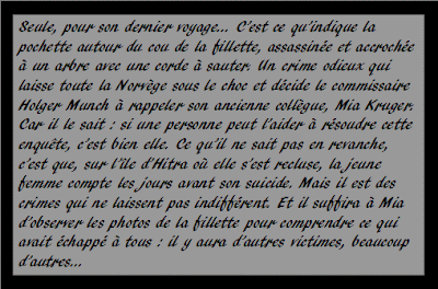 voyage seule Samuel Bjork