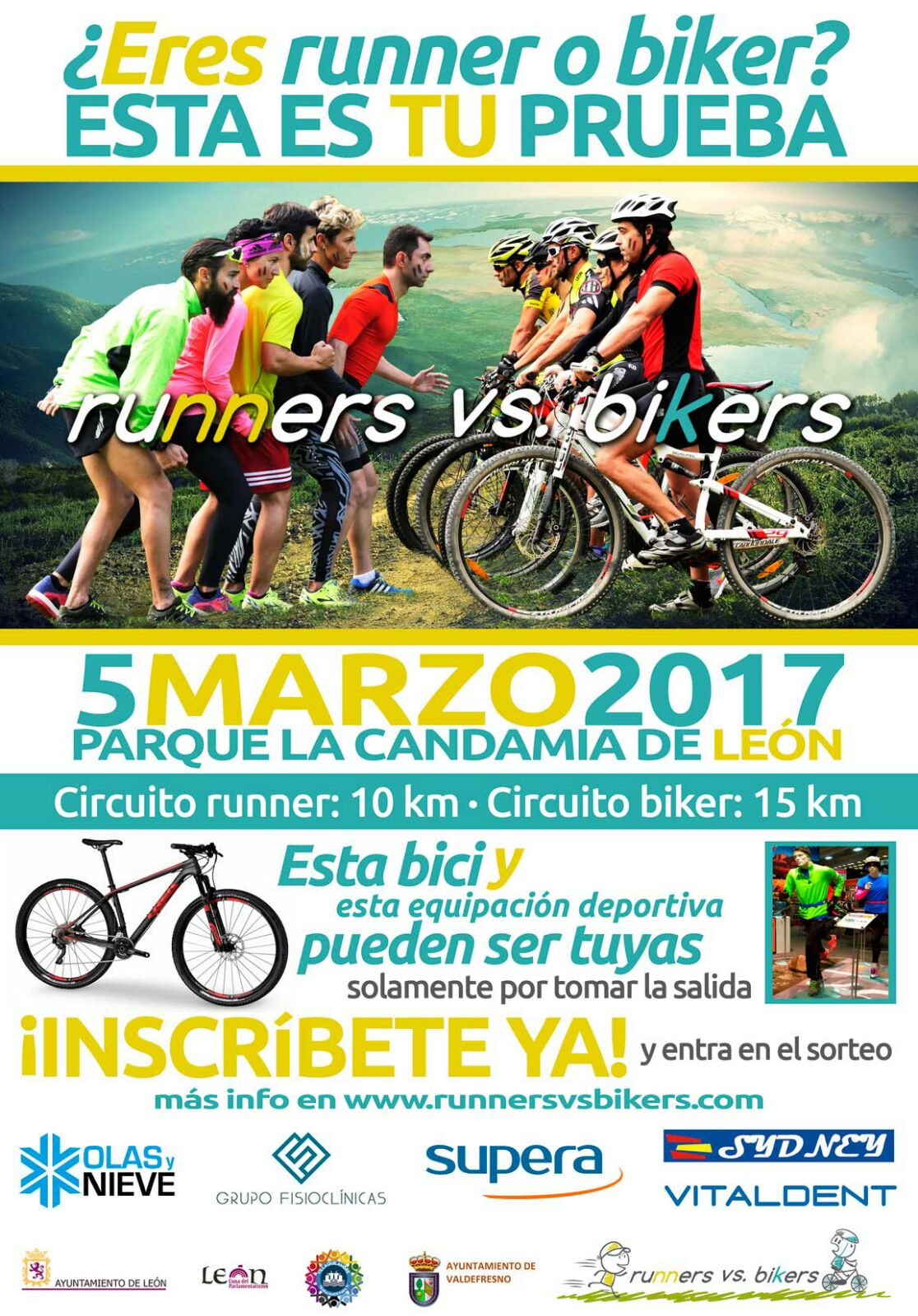 Media Maraton Leon Ultimo dia Runners vs Bikers