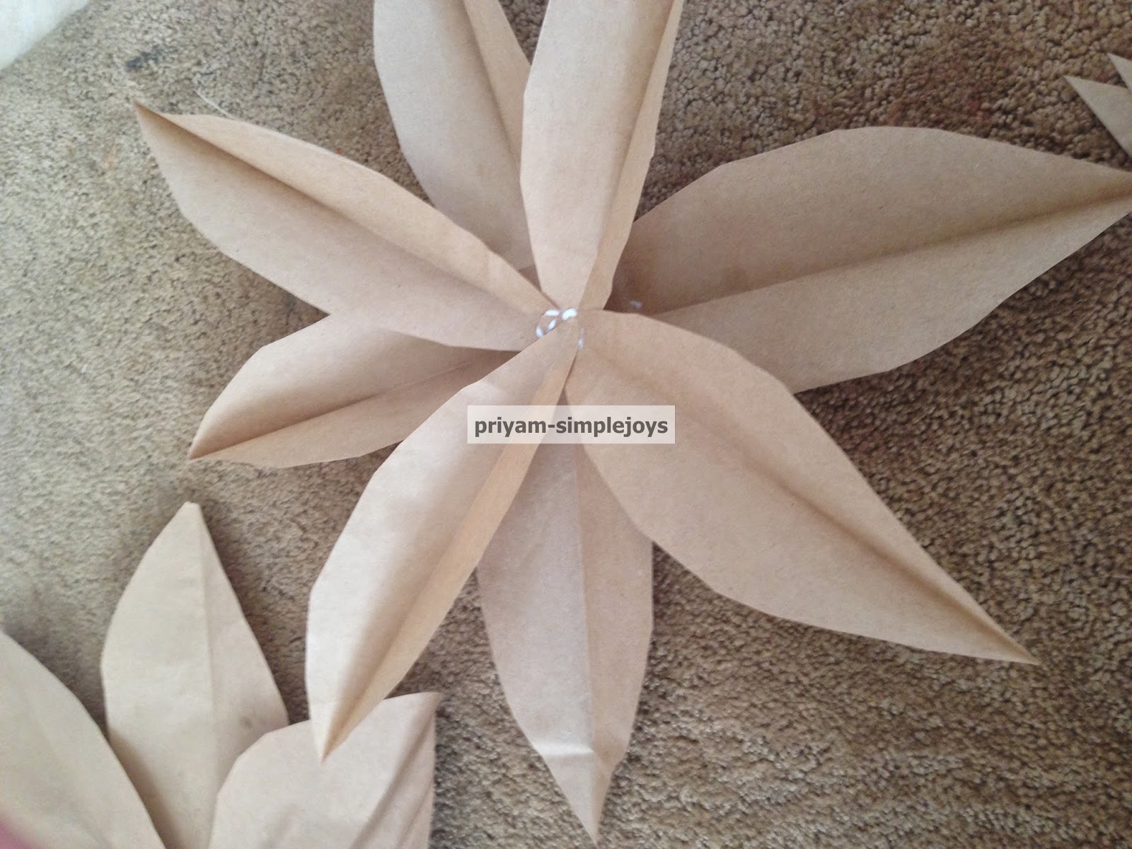 SimpleJoys Brown Paper Bag flower