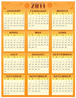 calendar 2011