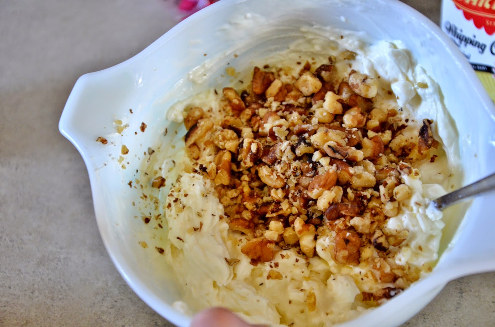 The Authentic Bite Cream Cheese and Walnut Sandwiches