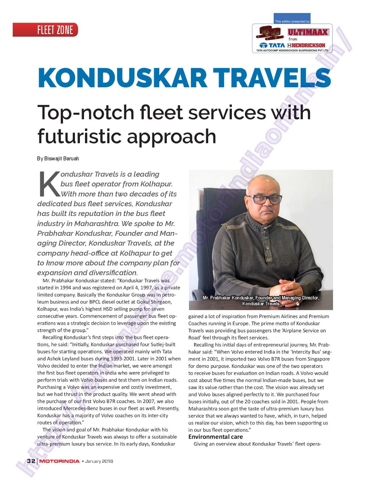 MOTOR INDIA ARTICLE 25 : KONDUSKAR TRAVELS