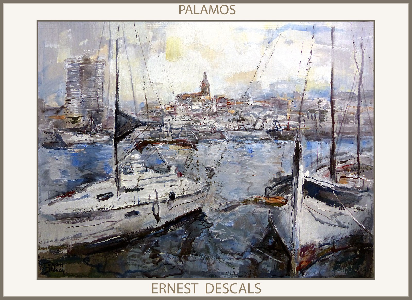 Ernest Descals Artista Pintor Pinturas Marina Palamos Pintura Paisatges Catalunya Platja