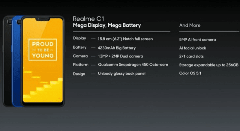 Realme C1 introduced, the most affordable Realme yet Realme C1 introduced, the most affordable Realme yet