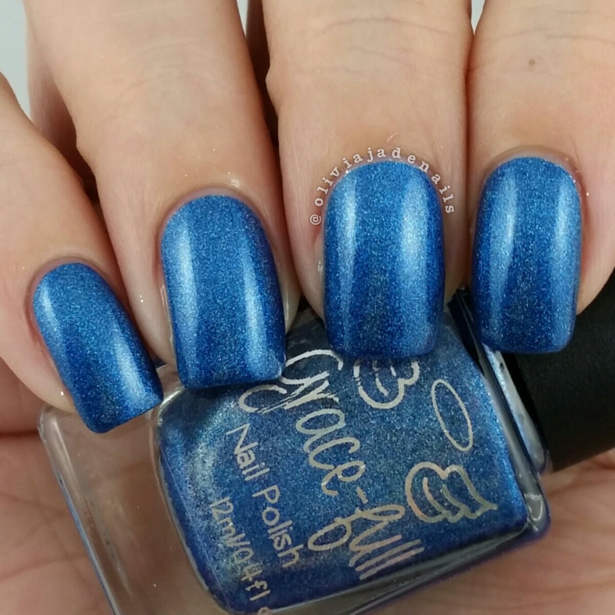Grace-Full Nail Polish 1000 Oceans swatched by Olivia Jade Nails
