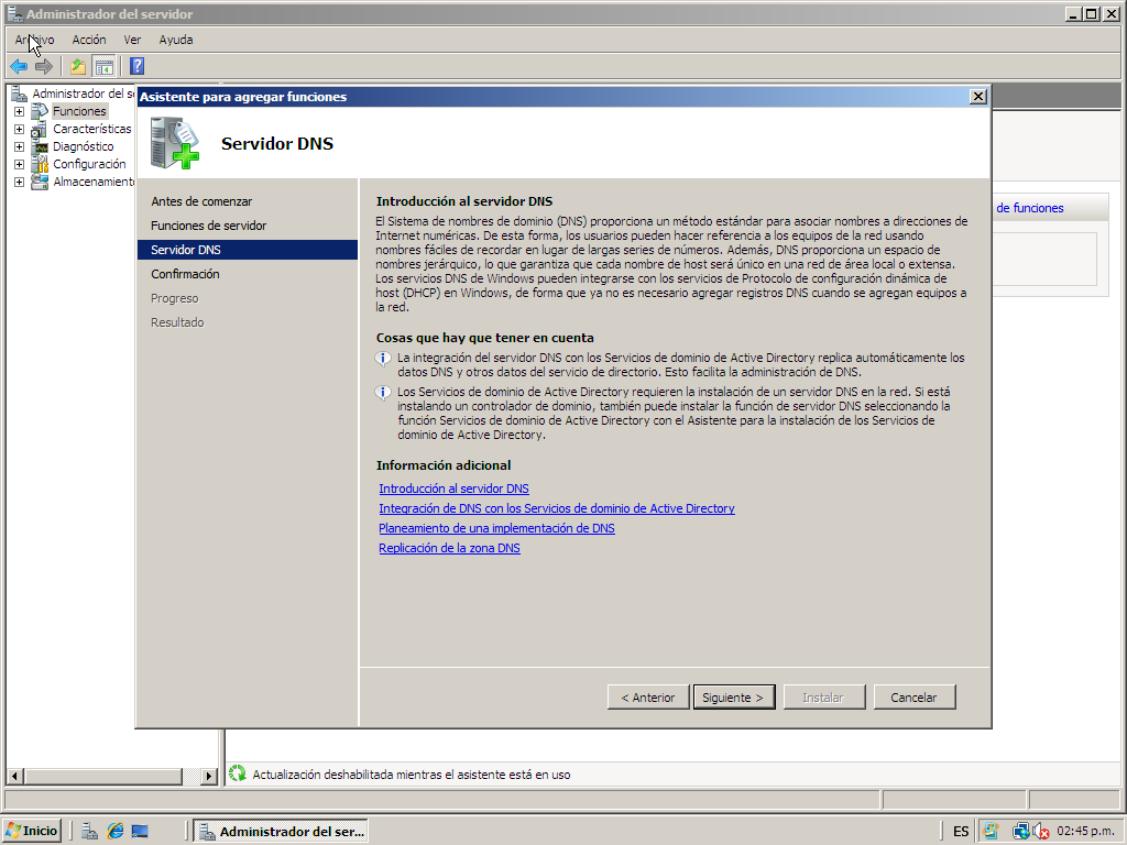 INSTALA Y CONFIGURA APLICACIONES Y SERVICIOS: INSTALA Y CONFIGURA DNS