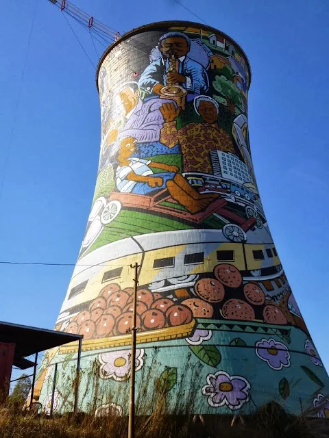 Orlando towers in Soweto South Africa near Johannesburg