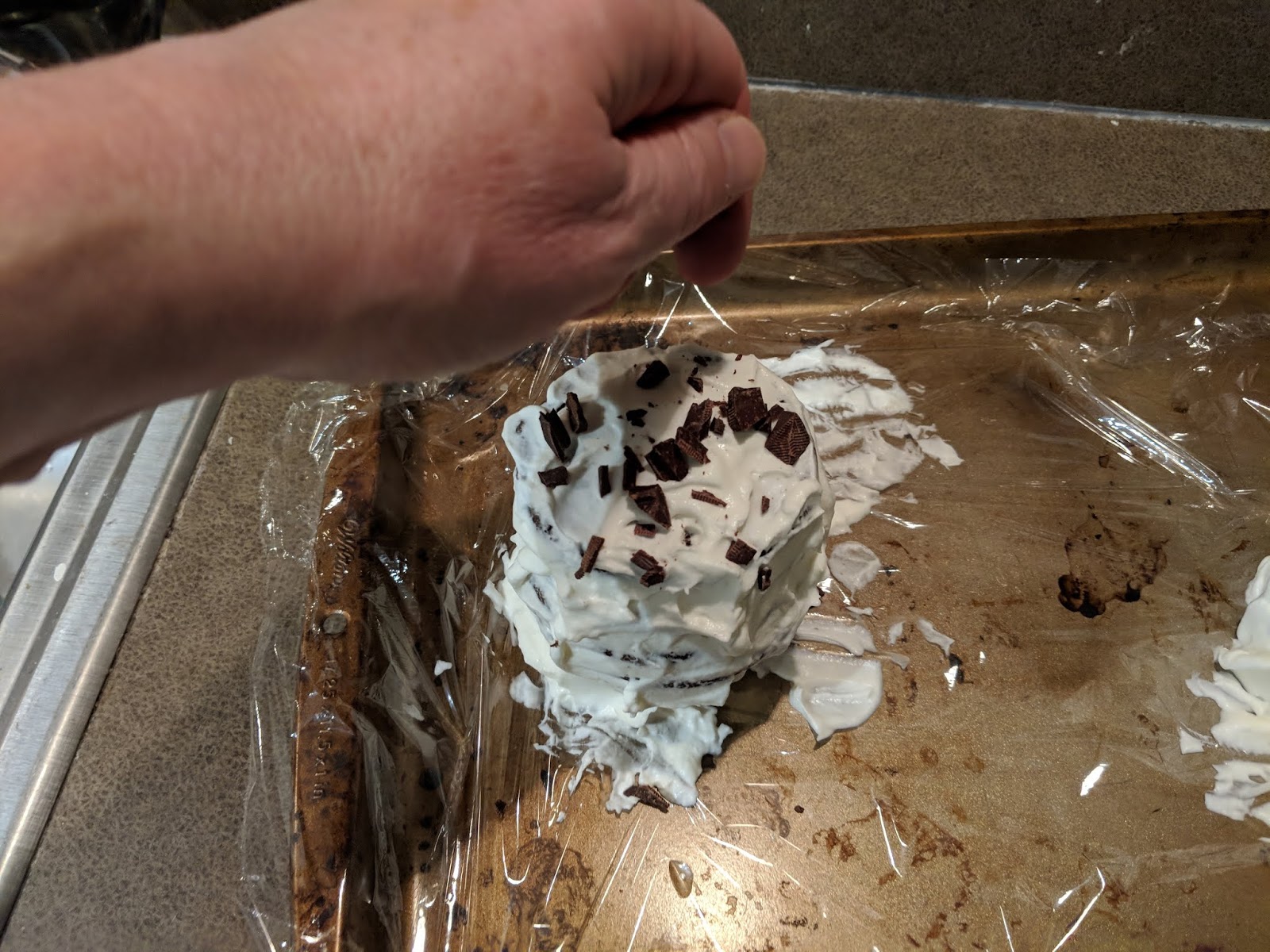 Mom's Chocolate Cookie Log