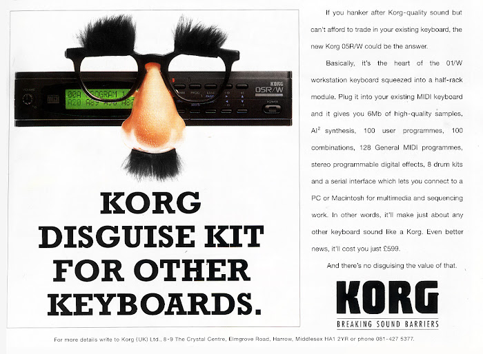 Korg 05R/W magazine advertisement
