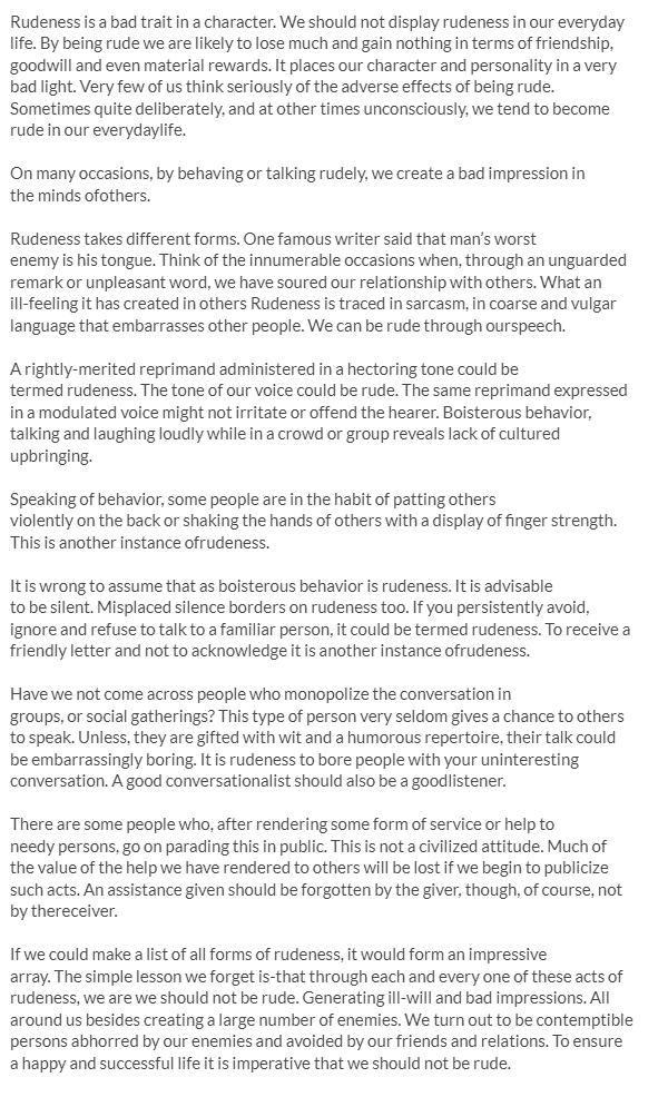 Rude paragraph picture